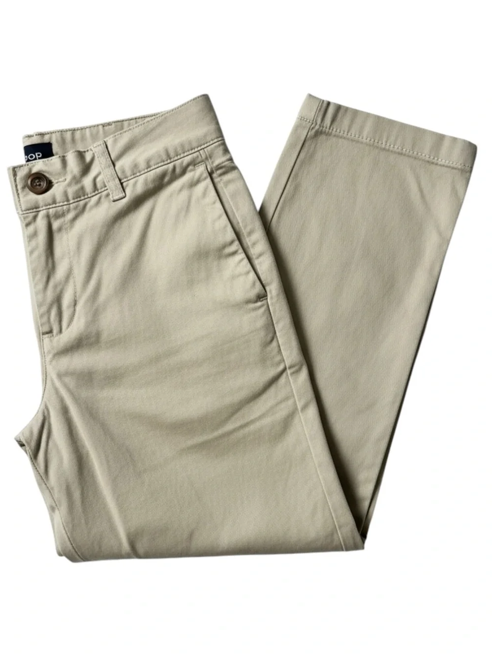 The Children's Place Boys Size 5 Stretch Chino Pants Uniform Tan Beige Khaki NWT